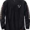 Legendary Whitetails Men's Long Sleeve T-Shirt Graphic Tee Preshrunk 100% Heavyweight Cotton